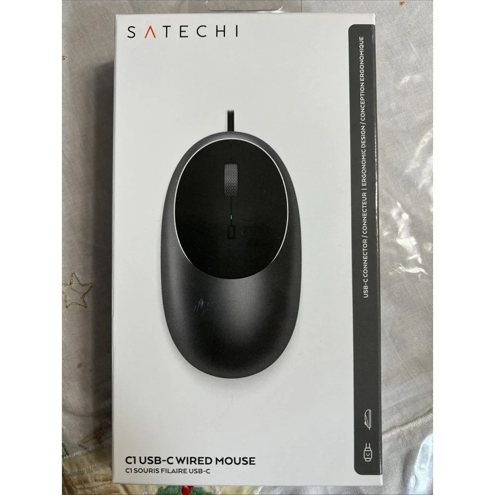 Satechi Aluminum‎ C1 USB C Wired Mouse Optical Computer Mouse